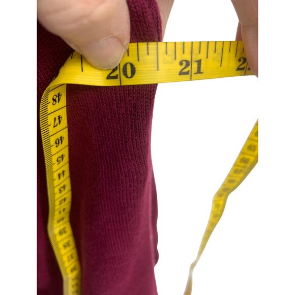 Christopher & Banks Maroon Multicolor Block Cardigan Sweater Grandmacore Size L - Picture 6 of 7